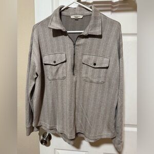 Cable & Gauge Studio Textured Knit Top